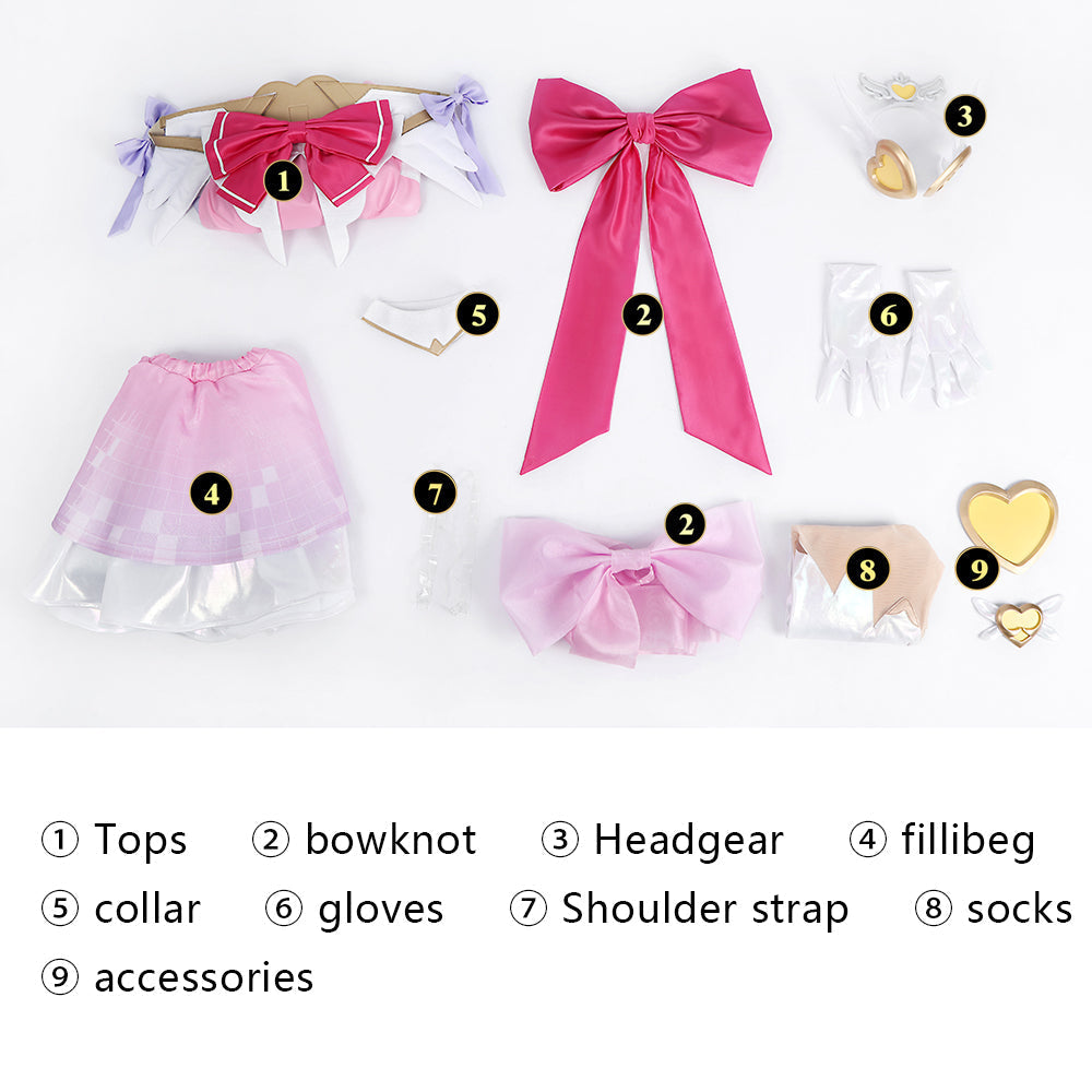 [ylevol] Overwatch 2 Magical Girl Juno Dress Full Set Cosplay Costumes