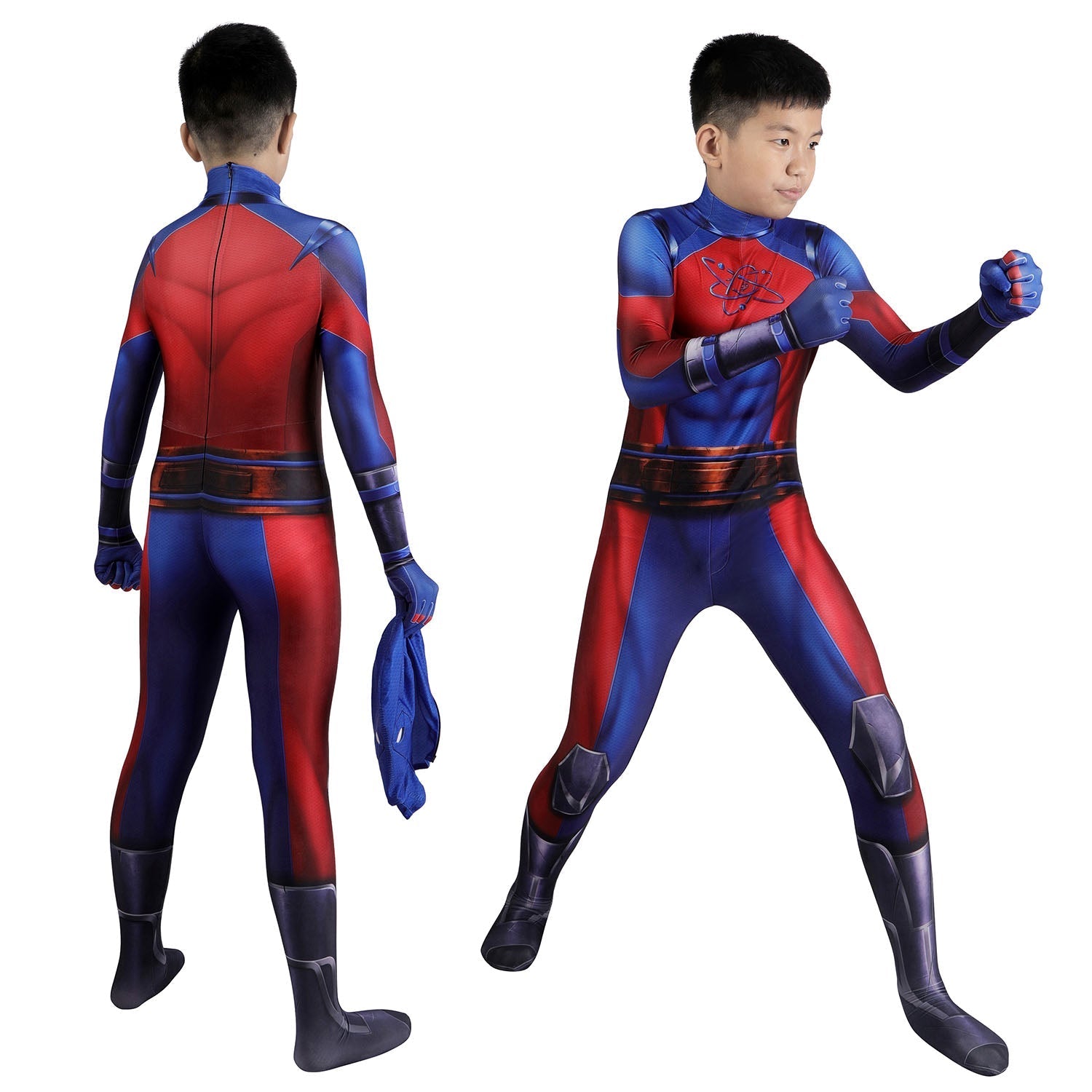 [ylevol] Black Adam Atom Smasher Kids Jumpsuit Cosplay Costumes