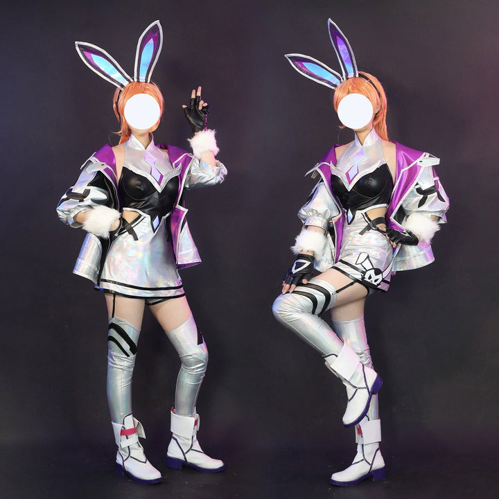 [ylevol] Game LOL Battle Bunny Miss Fortune Full Set Role Cosplay Costumes