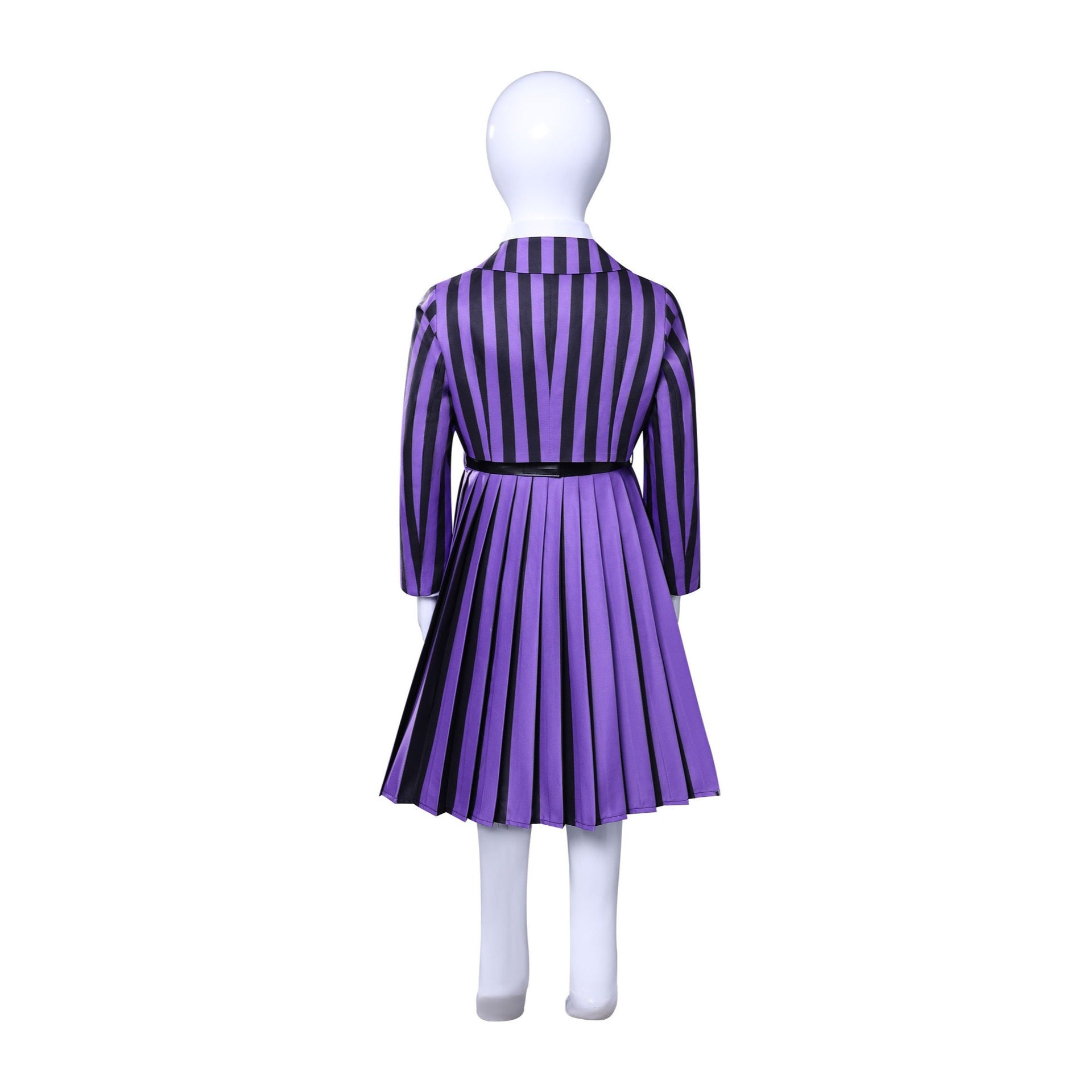 [ylevol] Wednesday 2 Addams Nevermore Academy Purple Short Uniform Adult Kids Costumes
