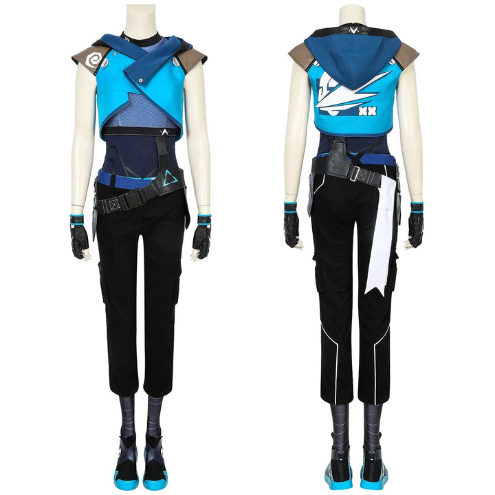 [ylevol] Valorant Jett Outfit Female Fullset Cosplay Costumes