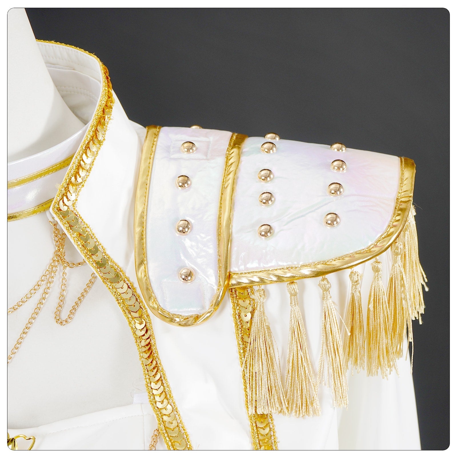 KPop Demon Hunters Rumi Zoey Mira White Leather Adult Kids Cosplay Costumes