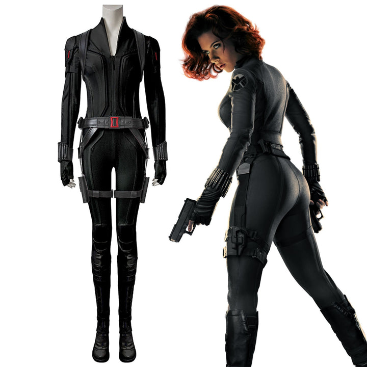 [ylevol] Black Widow Natasha Romanoff Black Suit Female Cosplay Costumes