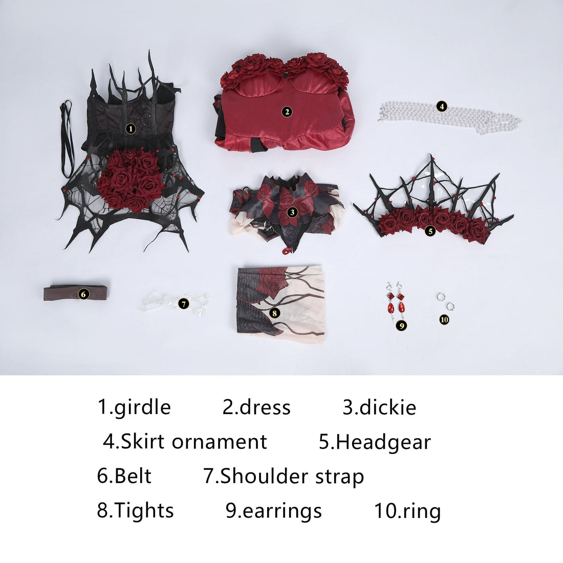 [ylevol] Identity V Bloody Queen Mary Full Set Cosplay Costumes