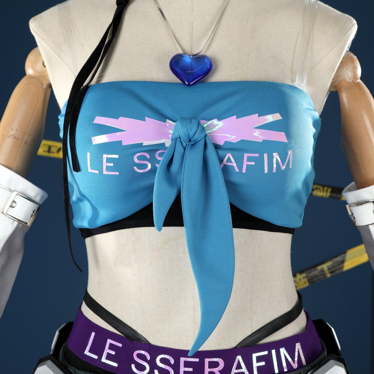 [ylevol] Overwatch 2 X LE SSERAFIM FEARLESS D.VA Blue Cosplay Costumes