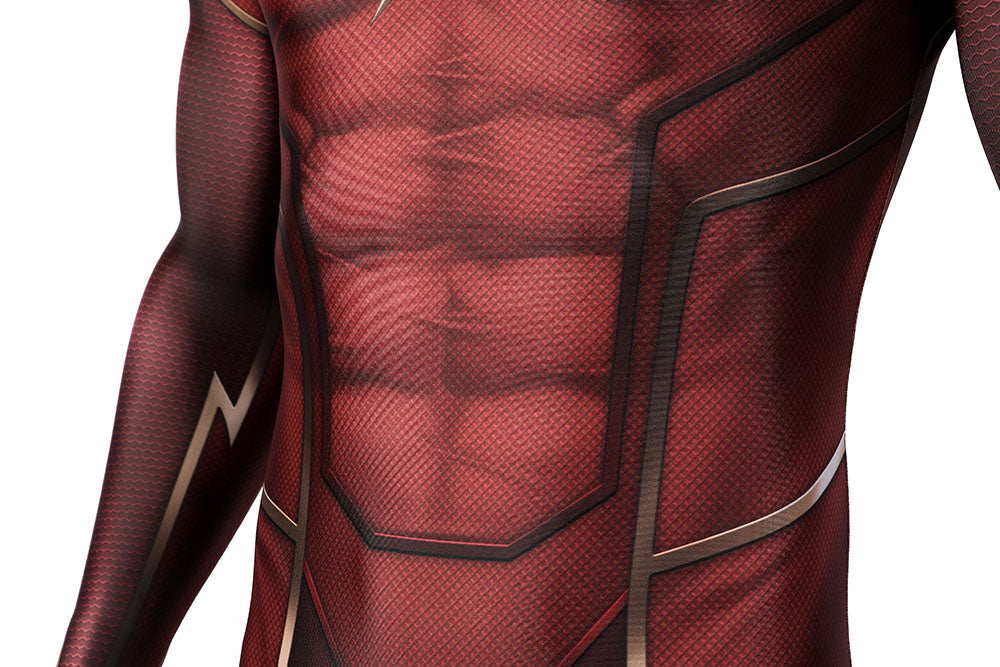 [ylevol] Injustice 2 The Flash Male Jumpsuit with Mask Cosplay Costumes