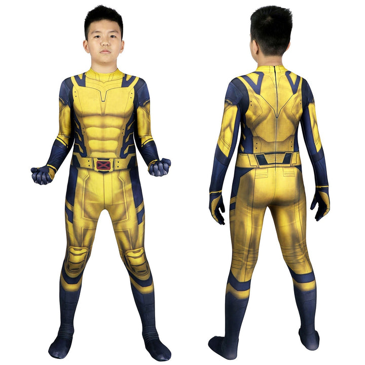[ylevol] Deadpool 3 Wolverine Kids Jumpsuit Cosplay Costumes