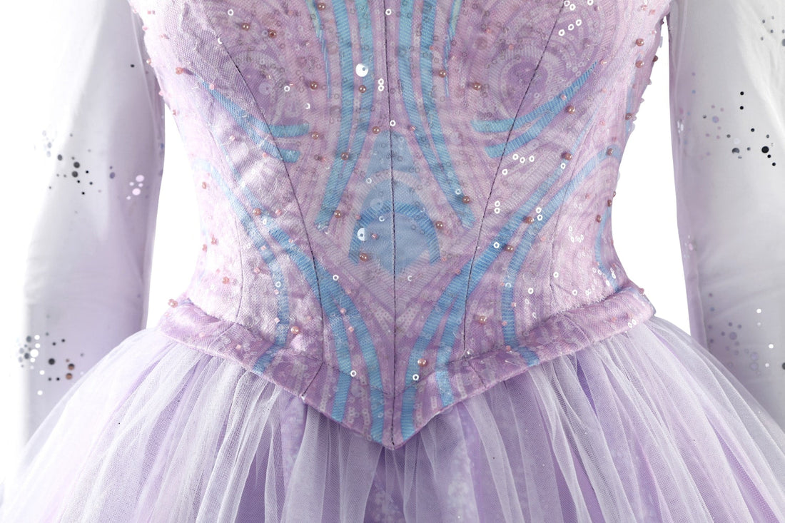 [ylevol] Wicked: For Good Part Two Galinda Dress with Crown Cosplay Costumes