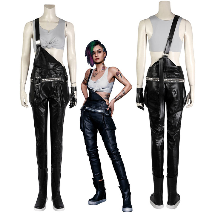 [ylevol] Cyberpunk 2077 Judy Alvarez Female Leather Cosplay Costumes