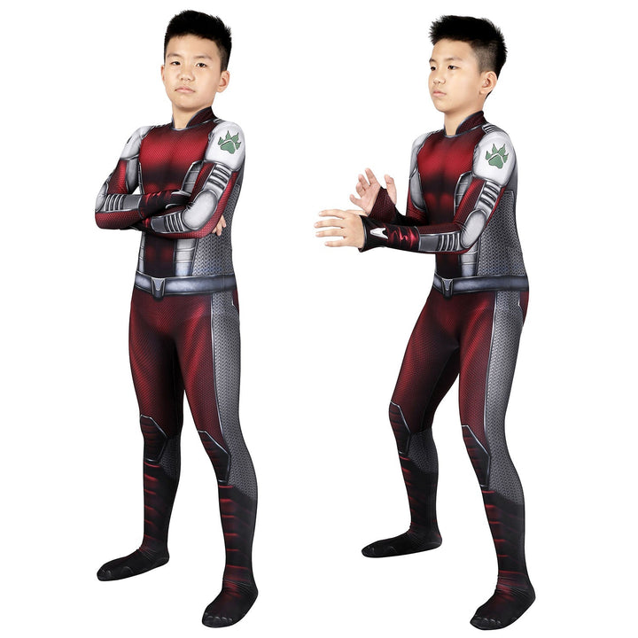 [ylevol] Titans Beast Boy Kids Jumpsuit Cosplay Costumes