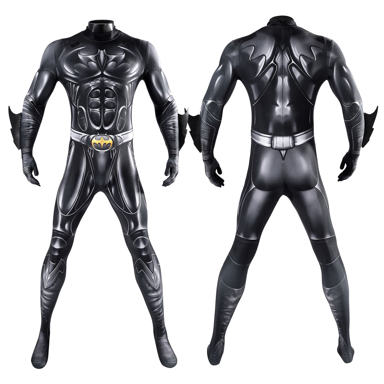 [ylevol] Batman Forever Bruce Thomas Wayne Jumpsuit with Cloak Cosplay Costumes