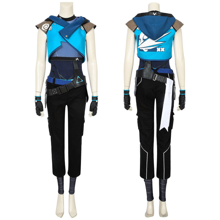 [ylevol] Valorant Jett Outfit Female Fullset Cosplay Costumes