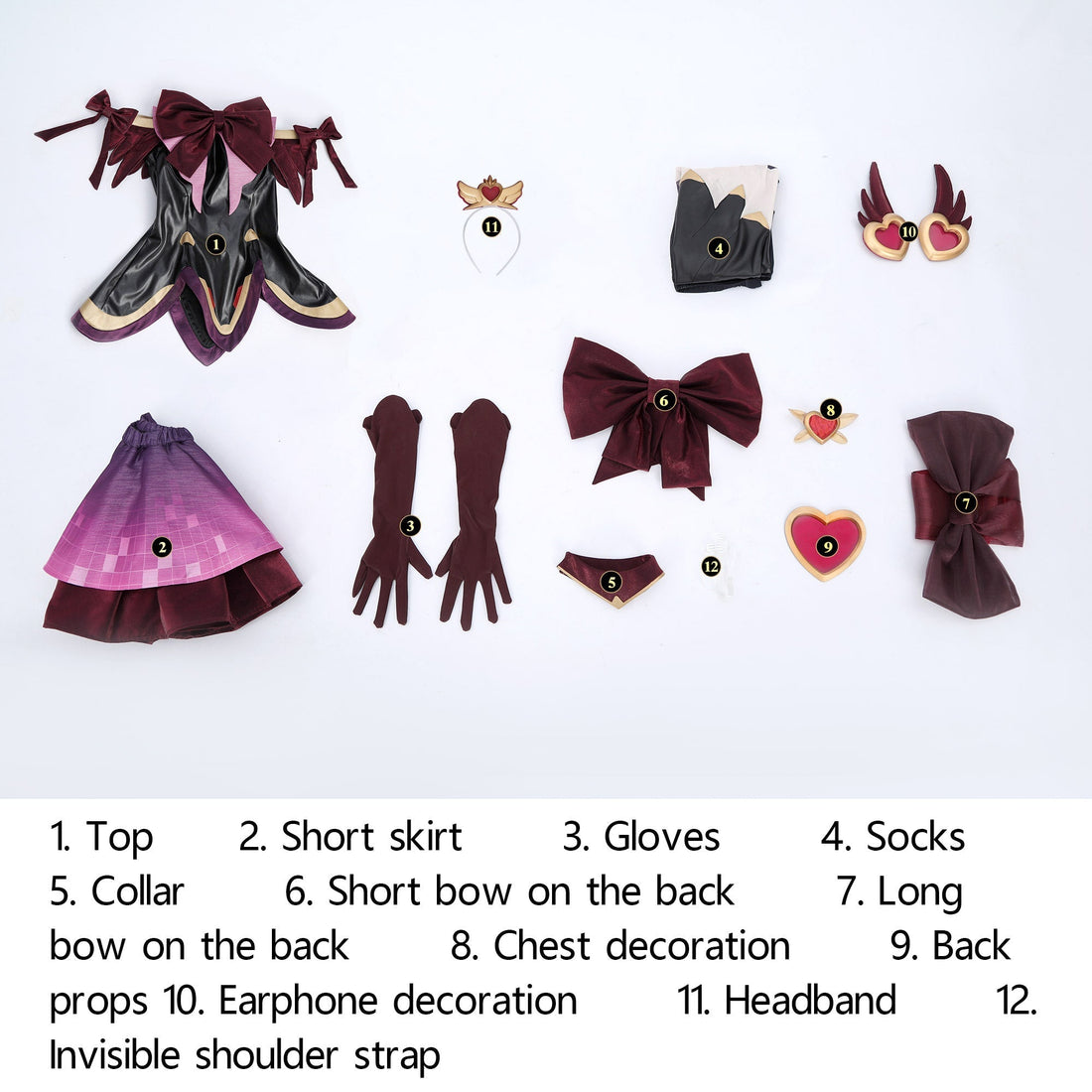 [ylevol] Overwatch 2 Magical Girl Juno Red Black Full Set Cosplay Costumes
