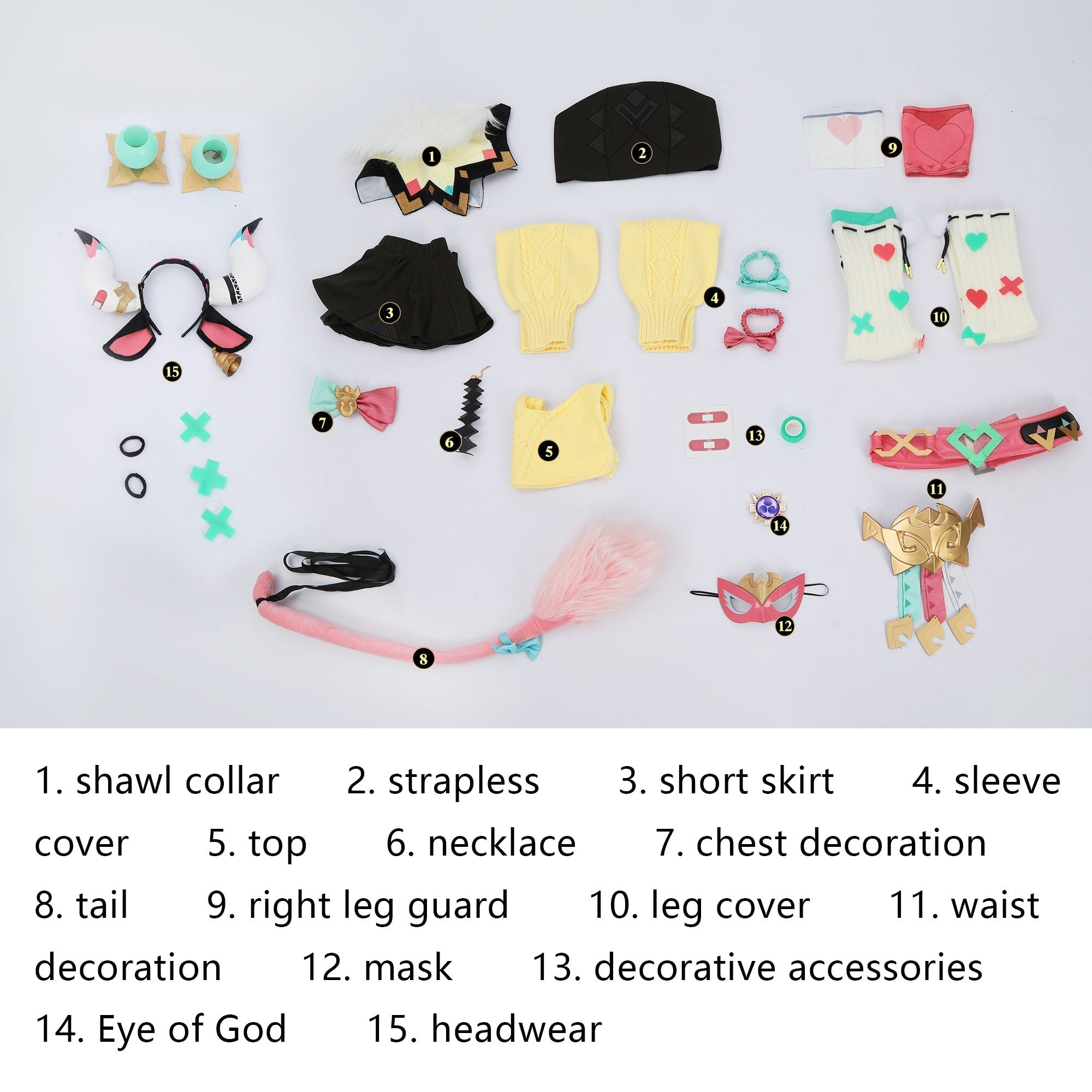 [ylevol] Game Genshin Impact Varesa Full Set Top Cosplay Costumes