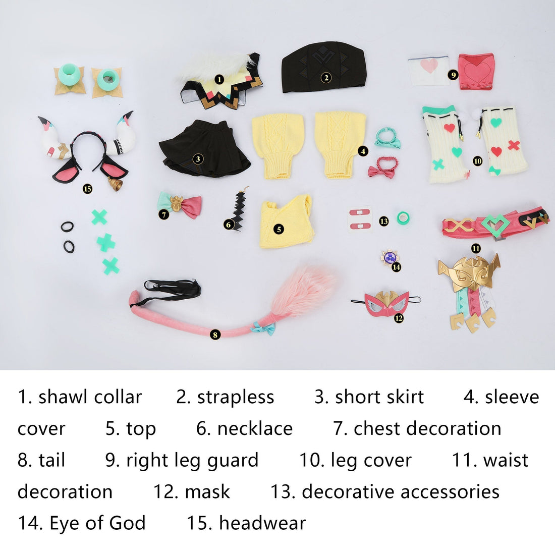 [ylevol] Game Genshin Impact Varesa Full Set Top Cosplay Costumes