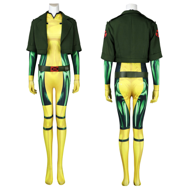 [ylevol] X-Men '97 Rogue Anna Marie Jumpsuit with Coat Cosplay Costumes