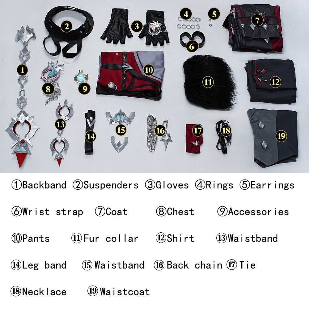 [ylevol] Game Genshin Impact Wriothesley Top Level Cosplay Costumes