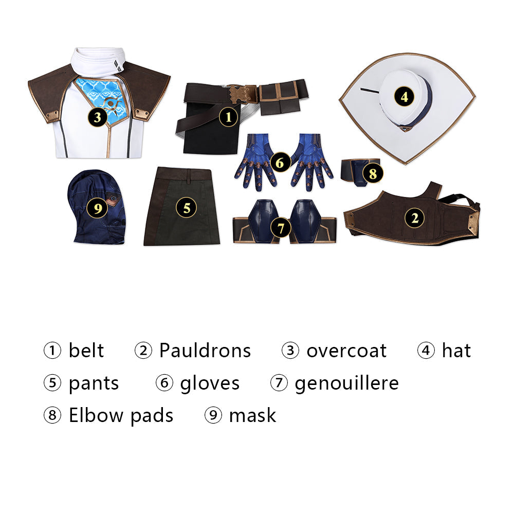 [ylevol] Valorant Cypher Outfit Male Fullset Cosplay Costumes