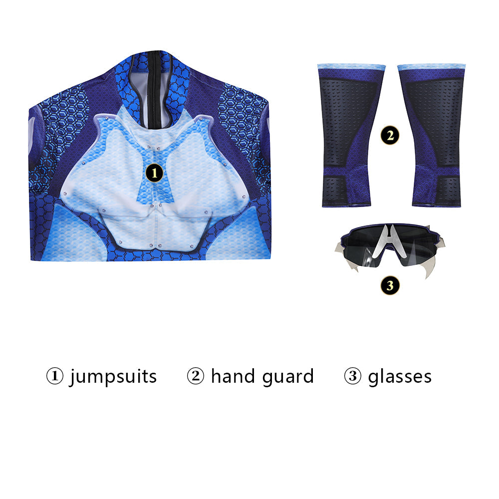 [ylevol] The Boys Season 3 A-train Male Jumpsuit with Glasses Cosplay Costumes