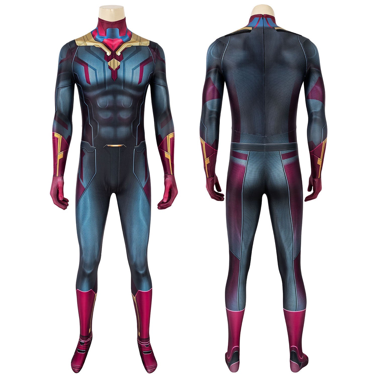 [ylevol] Avengers 3 Infinity War Vison Male Jumpsuit Cosplay Costumes