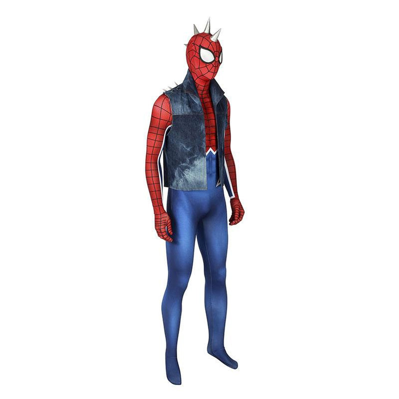 [ylevol] Spider-Man PS4 Peter Parker Jumpsuit Punk Jacket Cosplay Costume