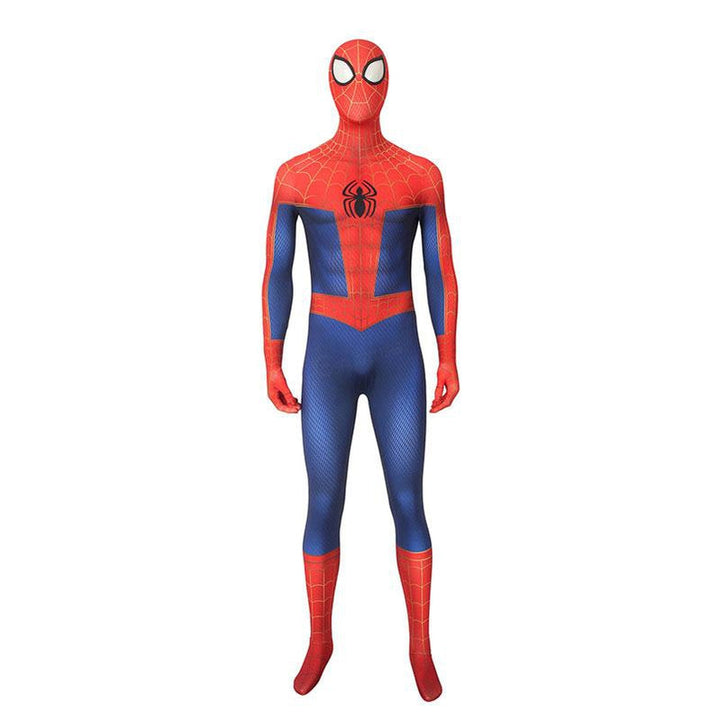 [ylevol] Spider-Man Into the Spider-Verse Peter Parker Headgear Jumpsuit Costume
