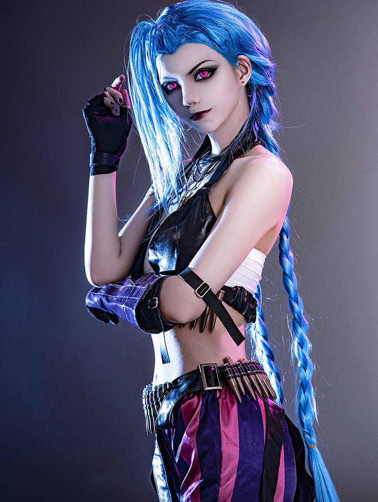 [ylevol] Game LOL Loose Cannon Jinx Top Level Cosplay Costumes