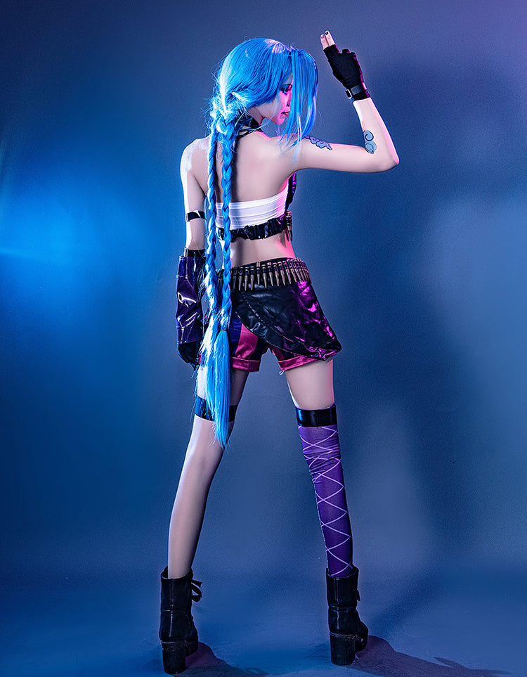 [ylevol] Game LOL Loose Cannon Jinx Top Level Cosplay Costumes