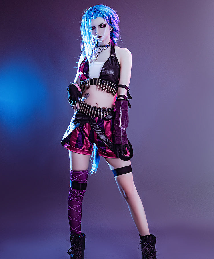 [ylevol] Game LOL Loose Cannon Jinx Top Level Cosplay Costumes