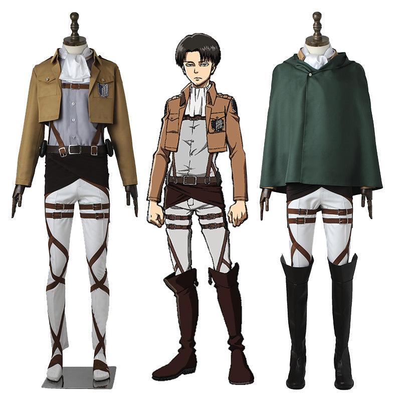 [ylevol] Attack on Titan Levi Ackerman Survey Corps Uniform Set Cosplay Costume