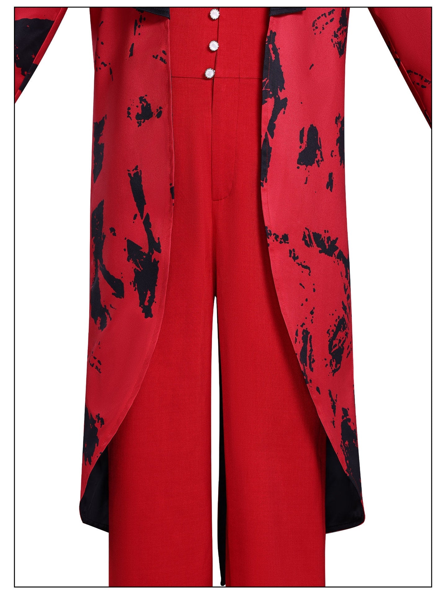 [ylevol] Wednesday 2 Addams Isaac Male Red Night Dress Cosplay Costumes