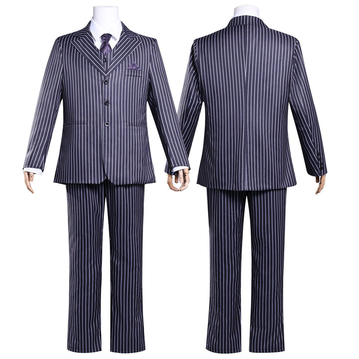 [ylevol] Wednesday 2 Gomez Addams Striped Suit Male Cosplay Costumes