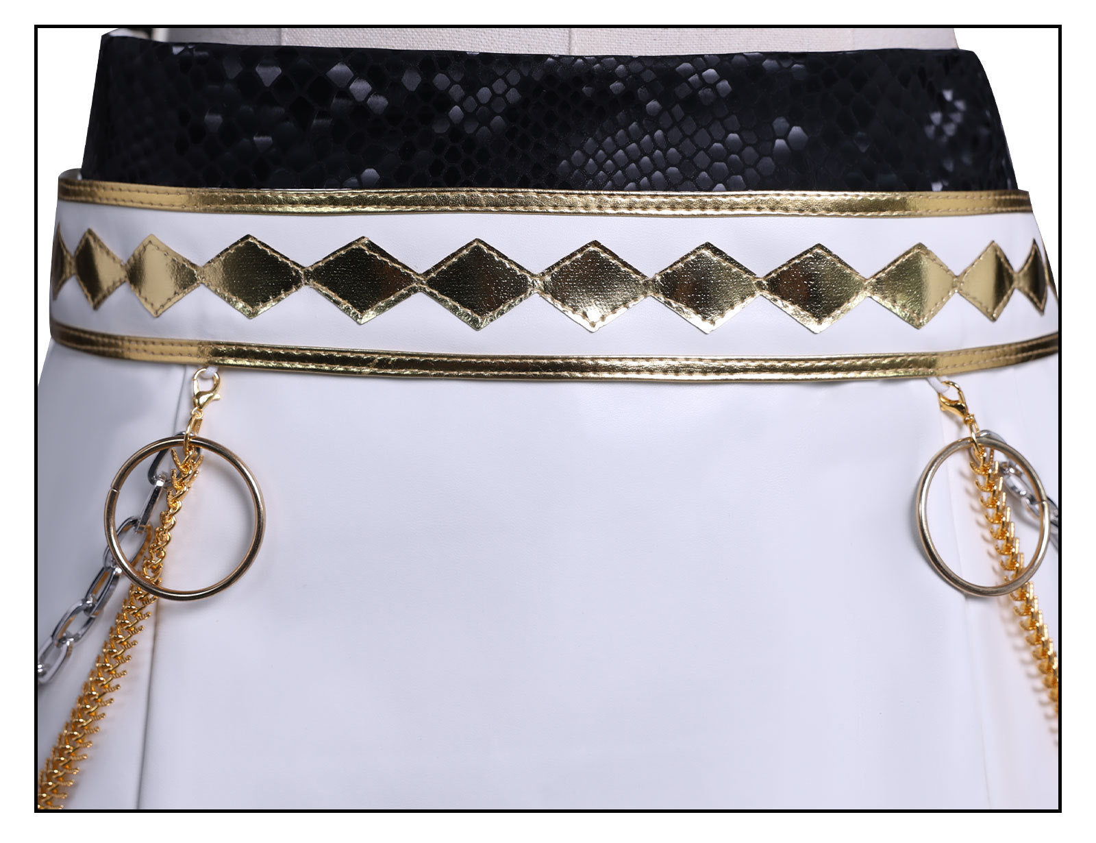 [ylevol] KPop Demon Hunters Zoey Black Gold Outfit Adult Kids Cosplay Costumes