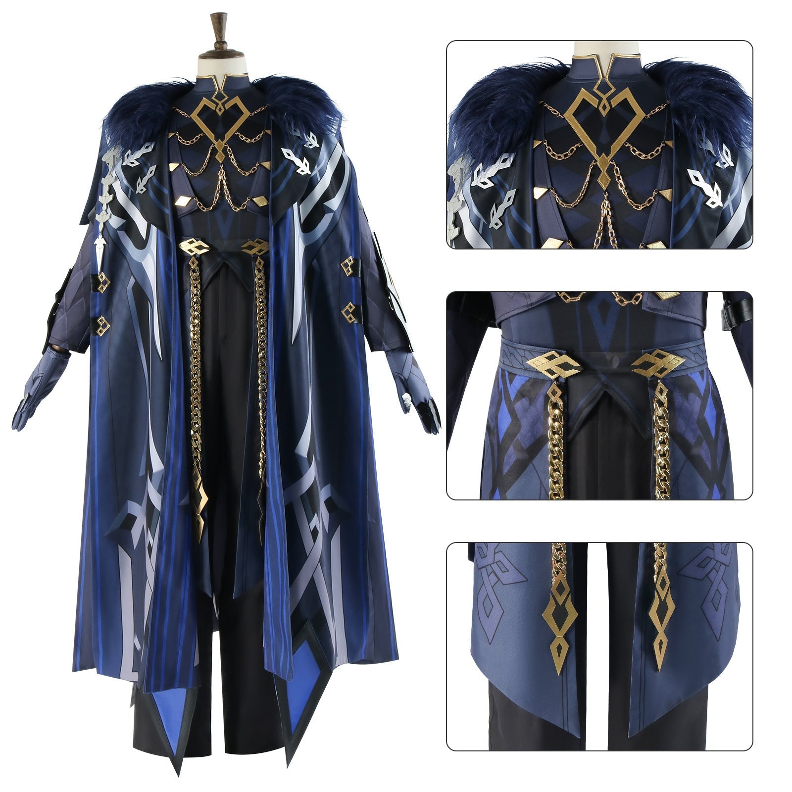 [ylevol] Game Genshin Impact Fatui The Captain Capitano Cosplay Costumes