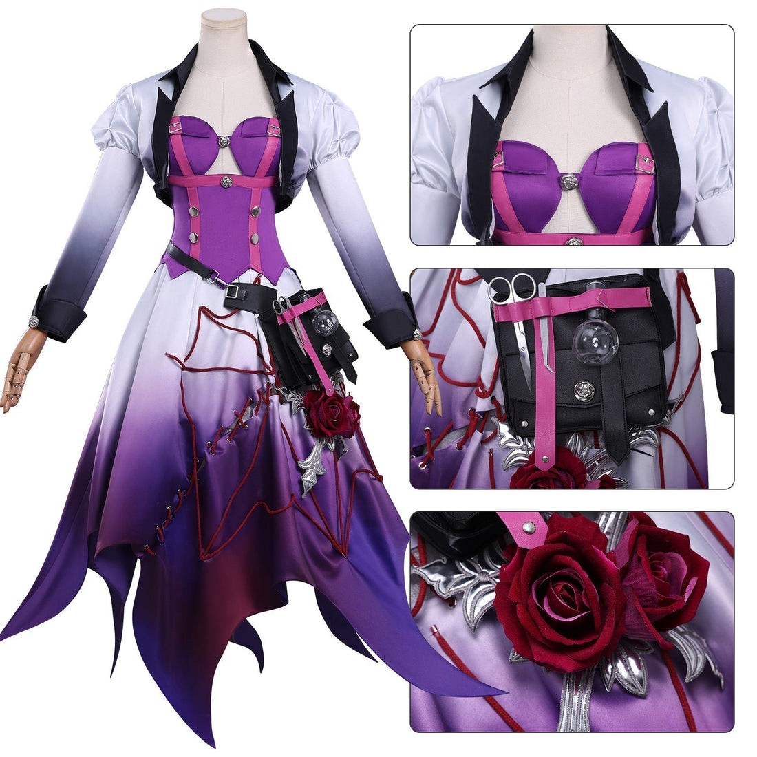 [ylevol] Game Identity V Silver Antimony Doctor Emily Dyer Cosplay Costumes