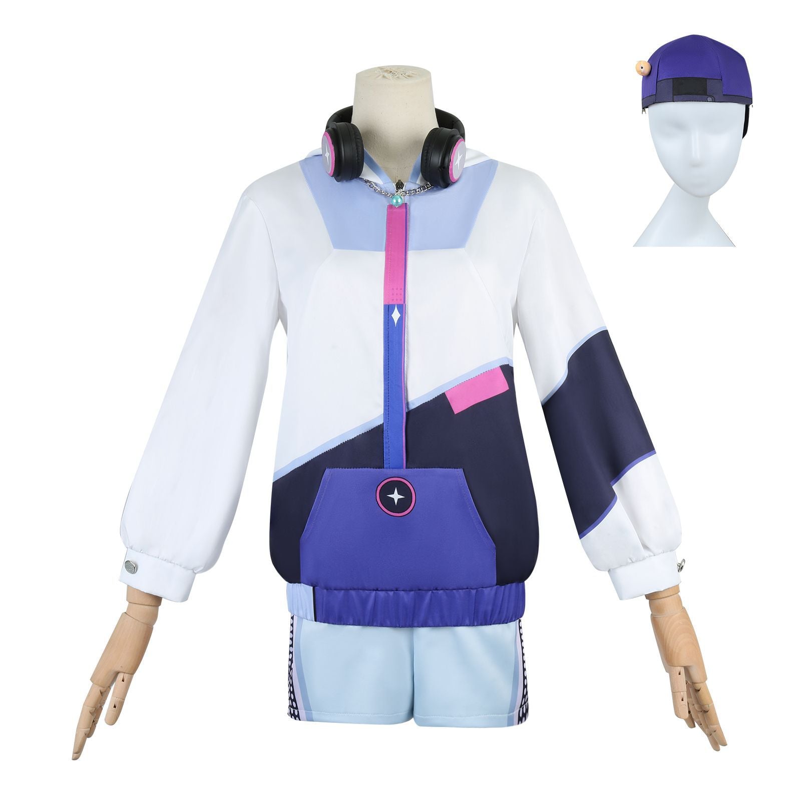 [ylevol] Game Genshin Impact ANTA X Qiqi Jacket Fullset Cosplay Costumes