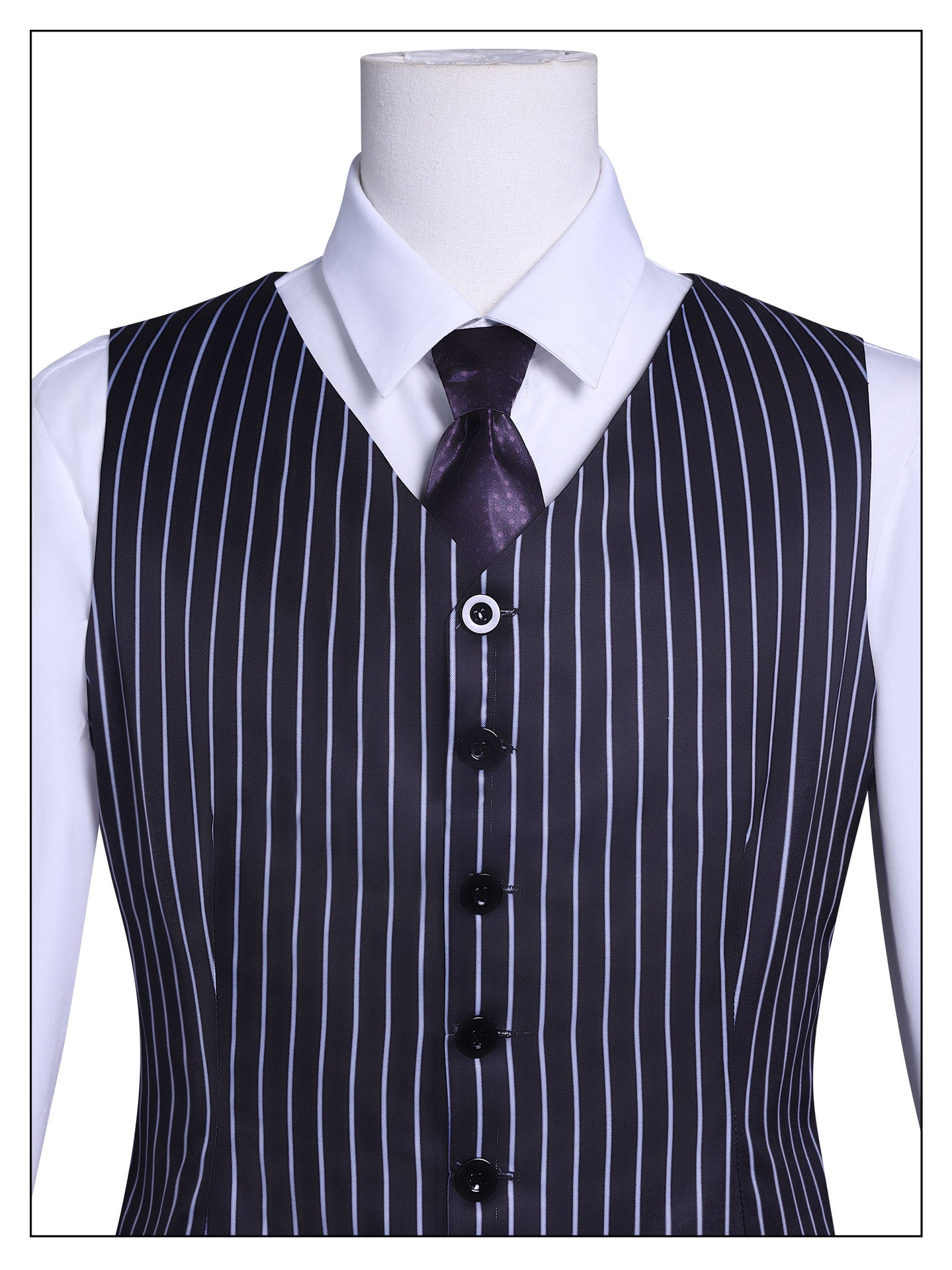 [ylevol] Wednesday 2 Gomez Addams Striped Suit Male Cosplay Costumes