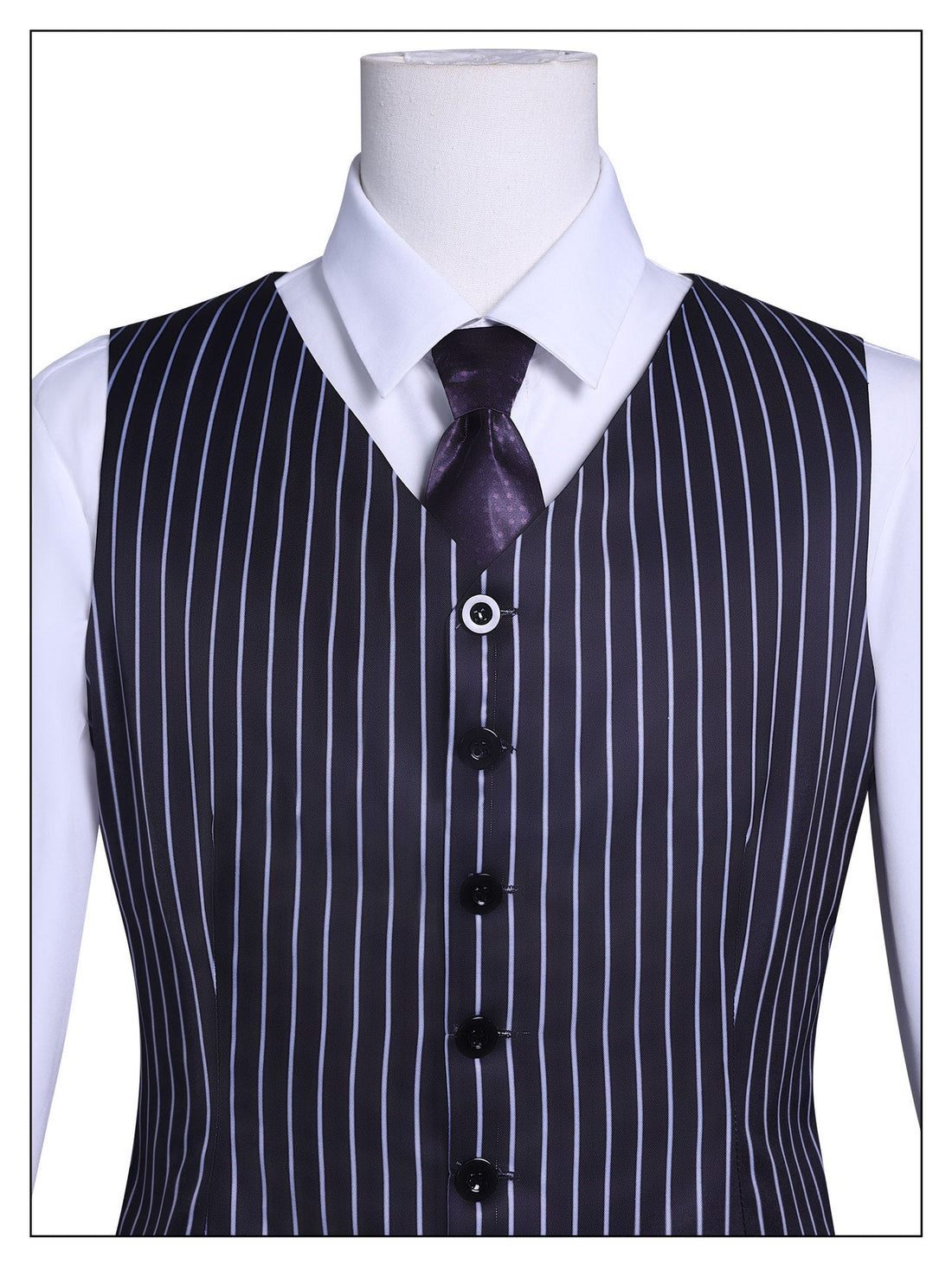 [ylevol] Wednesday 2 Gomez Addams Striped Suit Male Cosplay Costumes