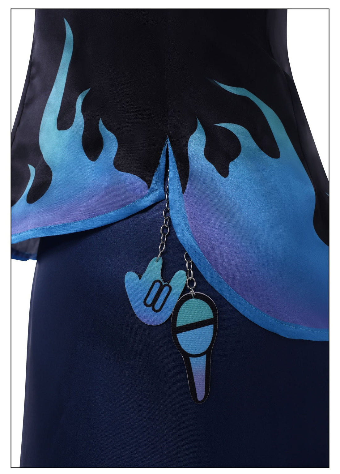 [ylevol] Identity V Antiquarian Qi Shiyi Blue Flame Cheongsam Cosplay Costumes