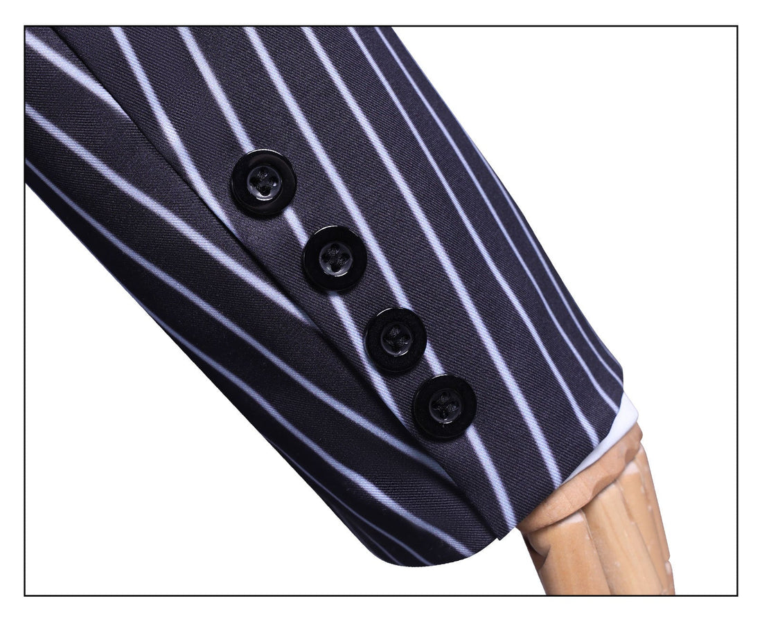 [ylevol] Wednesday 2 Gomez Addams Striped Suit Male Cosplay Costumes