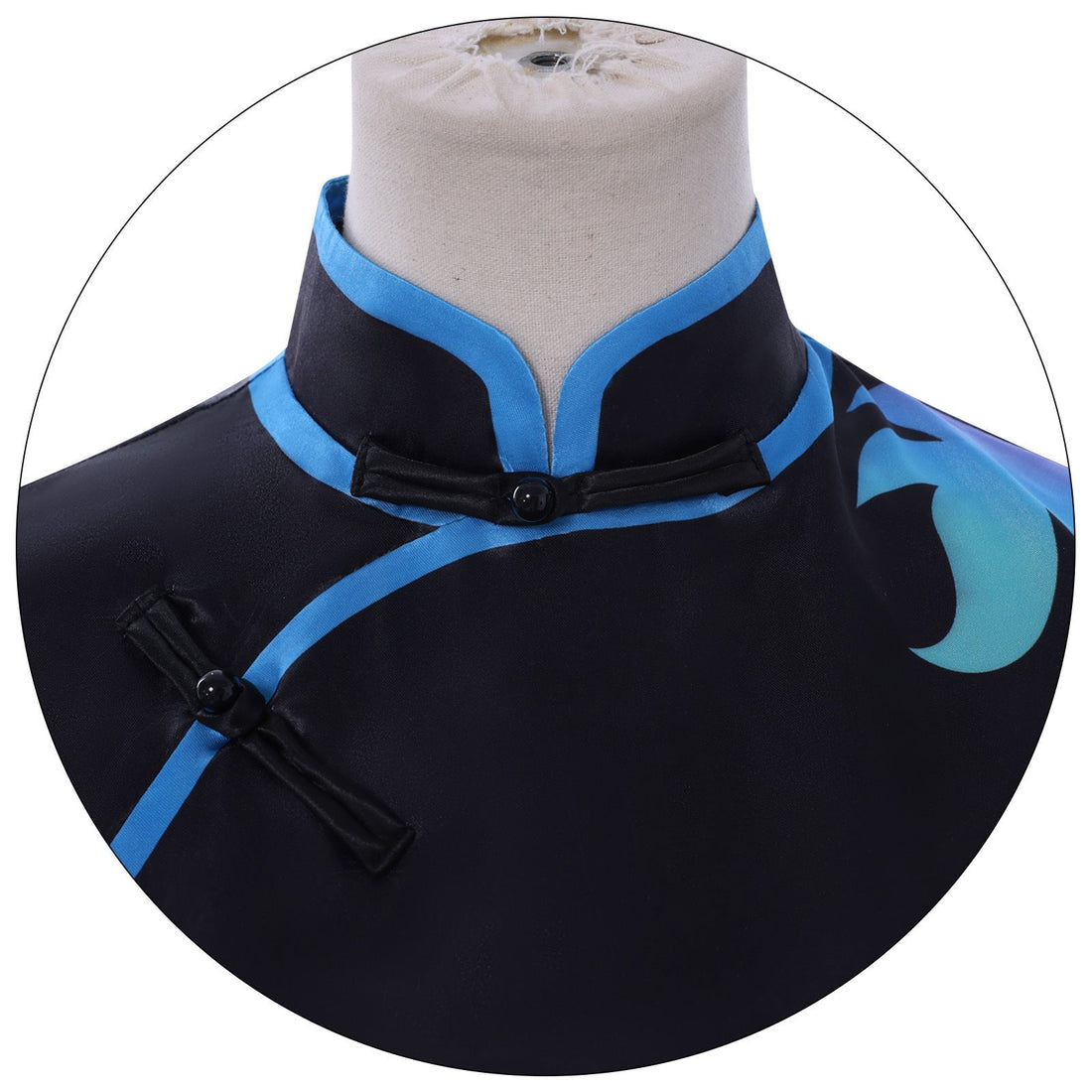 [ylevol] Identity V Antiquarian Qi Shiyi Blue Flame Cheongsam Cosplay Costumes