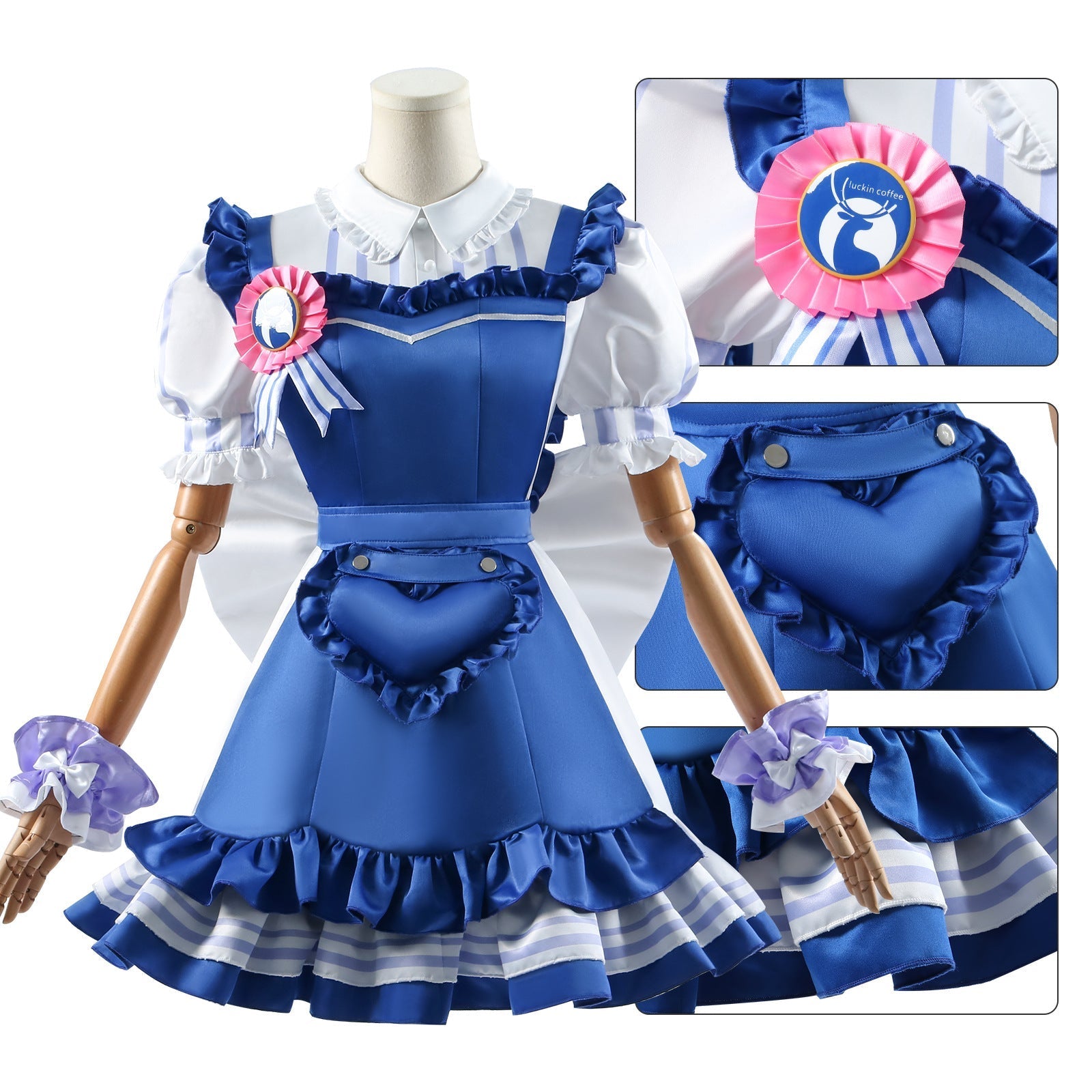 [ylevol] Game Genshin Impact Sigewinne X Luckin Coffee Cosplay Costumes