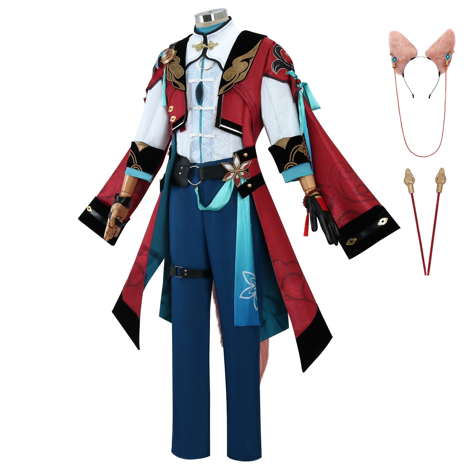 [ylevol] Game Honkai: Star Rail Jiao Qiu Fullset with Tail Cosplay Costumes