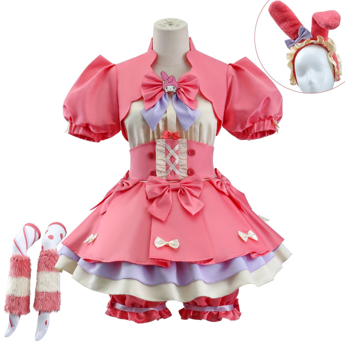 [ylevol] Identity V My Melody Lily Barrier Cheerleader Uniform Cosplay Costumes