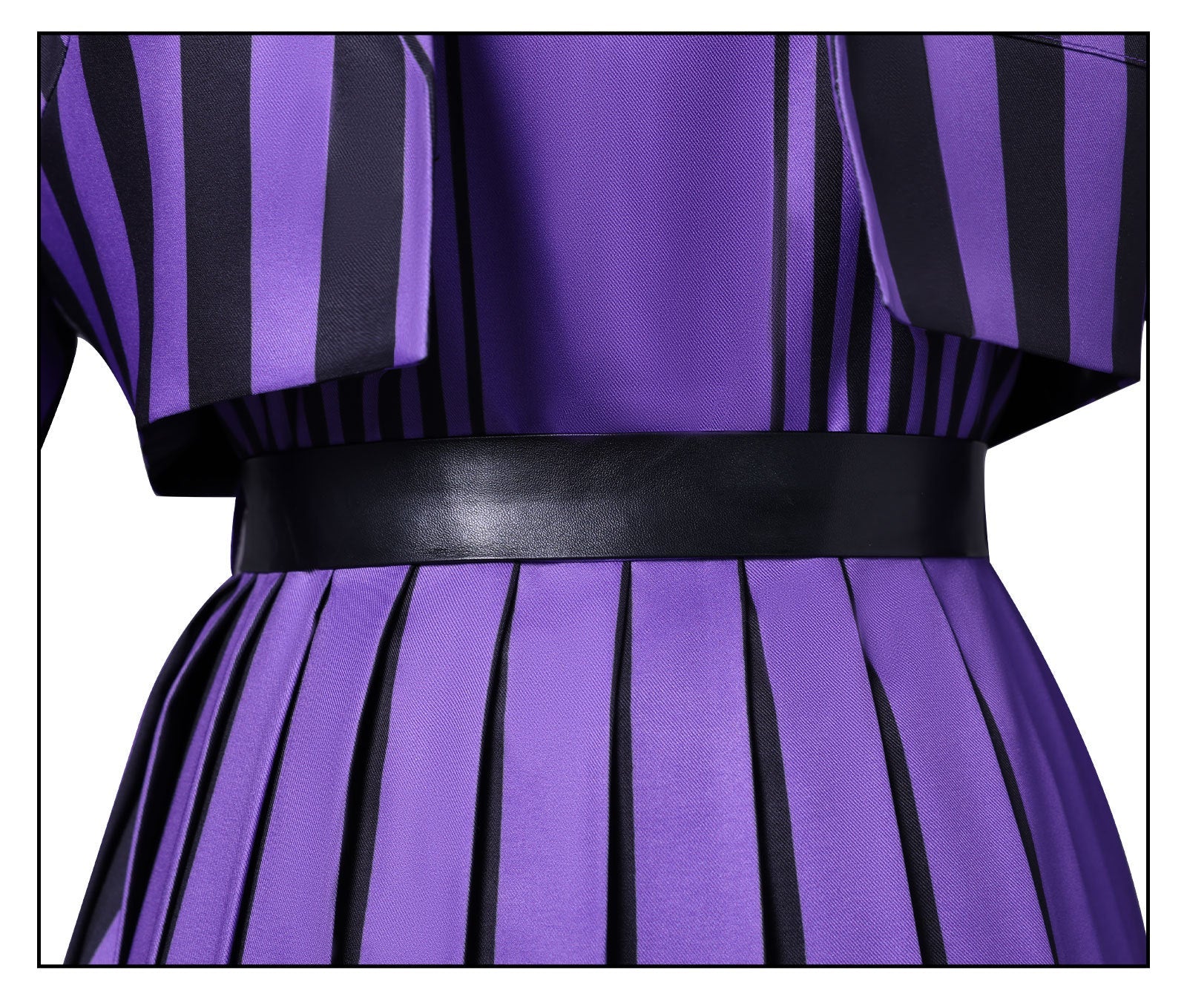 [ylevol] Wednesday 2 Addams Nevermore Academy Purple Short Uniform Adult Kids Costumes