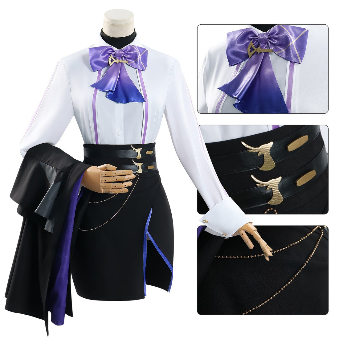 [ylevol] Game Genshin Impact Clorinde X Luckin Coffee Cosplay Costumes