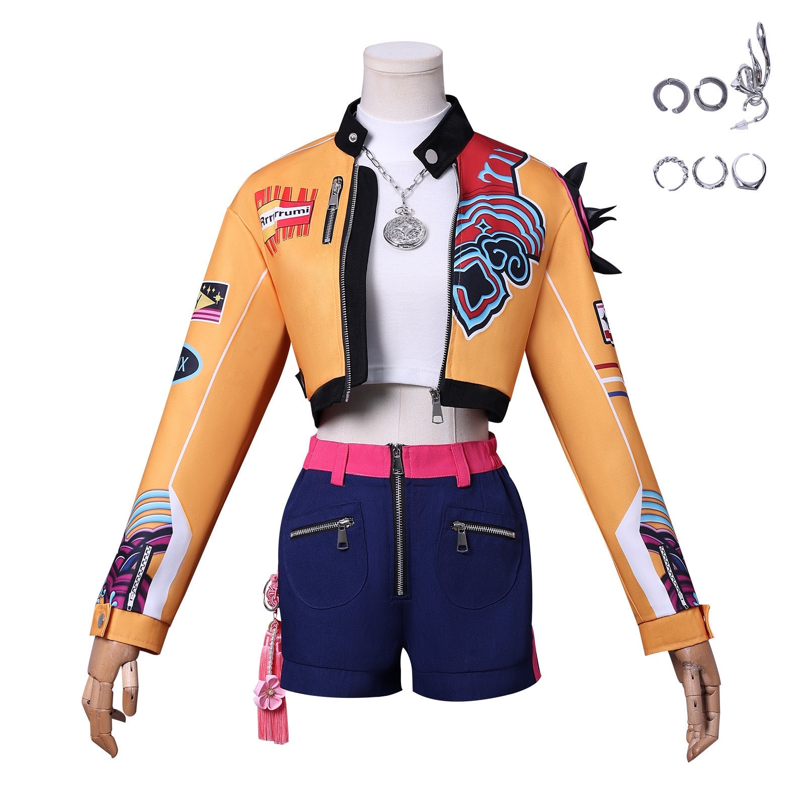 [ylevol] KPop Demon Hunters Rumi Outfit Fullset Adult Kids Cosplay Costumes