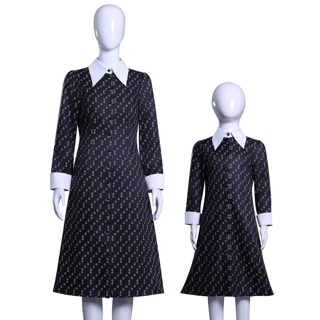 [ylevol] Wednesday 2 Addams Adult and Kids Black Dress Cosplay Costumes