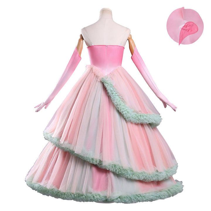 [ylevol] Wicked: For Good Witch Glinda Pink Green Dress Cosplay Costumes