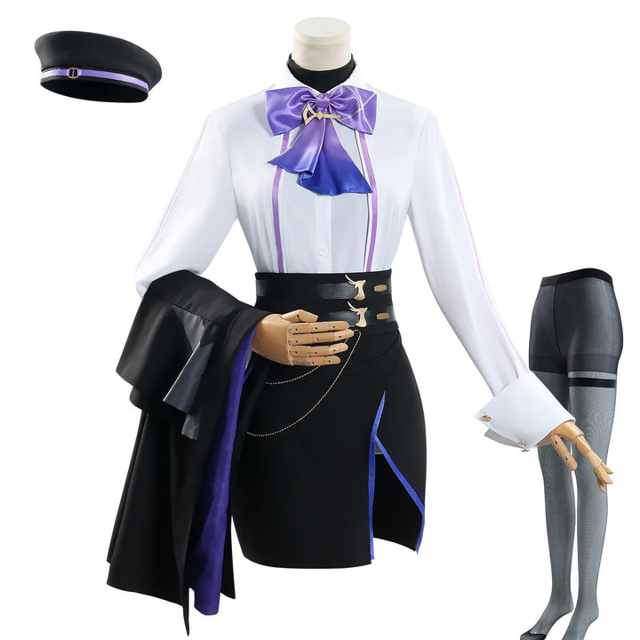 [ylevol] Game Genshin Impact Clorinde X Luckin Coffee Cosplay Costumes